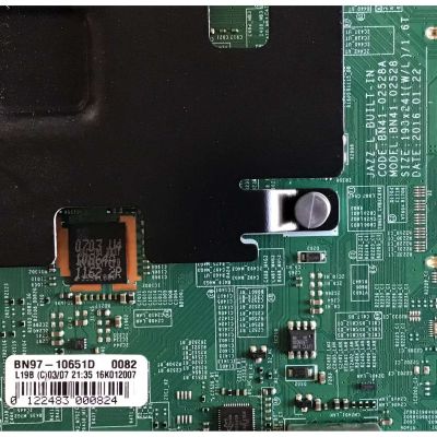 KIT DE TARJETAS PARA TV SAMSUNG / NUMERO DE PARTE MAIN BN94-10838Q / BN41-02528A / BN97-10651D / BN9410838Q / FUENTE BN4400807A / L55S6_FHS / BN44-00807A / NUMERO DE PANEL CY-GK055HGHV5H / DISPLAY ST5461D02-7 VER.1.1 / MODELO UN55KU6290FXZA CJ05 - Imagen 5